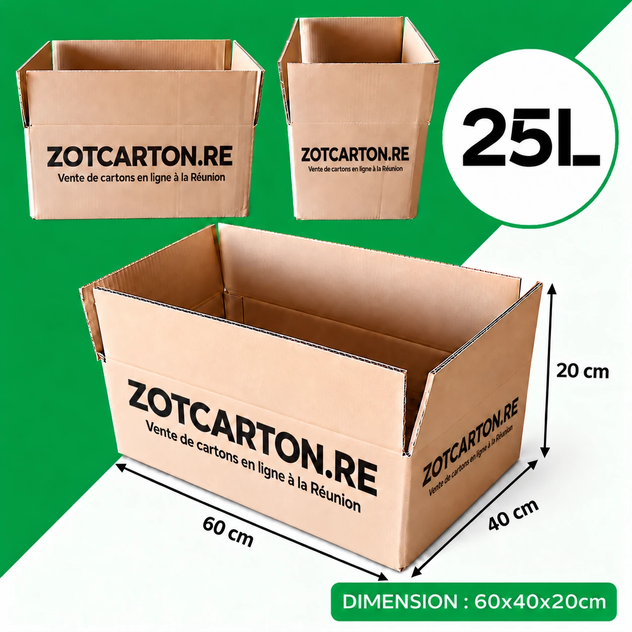 Cartons de 25L neufs - vue 1
