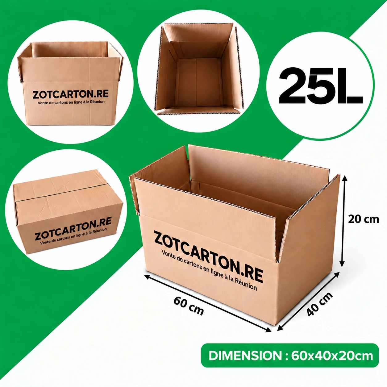Cartons de 25L neufs - vue 2