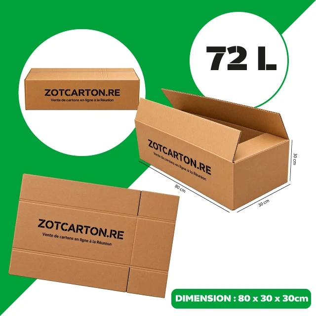 Cartons de 72L neufs