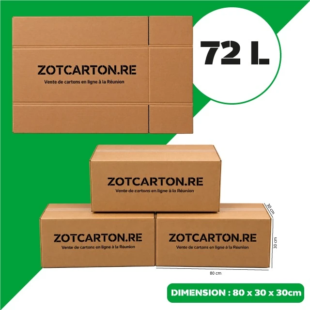 Cartons de 72L neufs