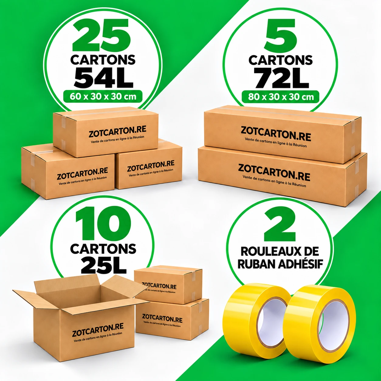 Kit Appartement (60 à 100 m²) - Cartons neufs